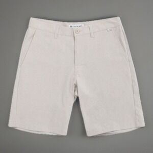 Travis Mathew Men's Beck Golf Shorts, Stretch Waistband, Khaki, Size 42, New